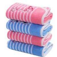 Gentle Meow Set of 4 Giraffe Cotton Bath Towels Washcloth Family Towels Set Kindergarten