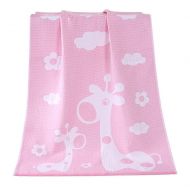 Gentle Meow Happy Giraffe Bath Towels Cotton Family Towels Washcloth Children Towel Pink