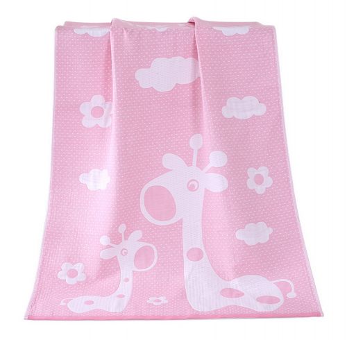 Gentle Meow Happy Giraffe Bath Towels Cotton Family Towels Washcloth Children Towel Pink