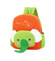 Cute Orange Elephant School Bag Toddler Backpack Kids Travel Canvas Backpacks