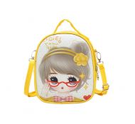 Children School Bag Cute Travel Shoulder Bag Kid Backpack Purses Yellow Princess