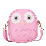 Cute Owl Children Travel Shoulder Bag Kids Backpack Purses School Bag Pink